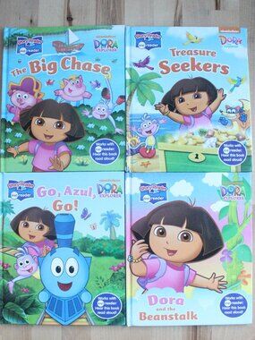 Set of 4 Hardcover Dora The Explorer Books for meReader
